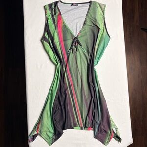 Azalea Y2K Psychedelic Tunic Top- 1X